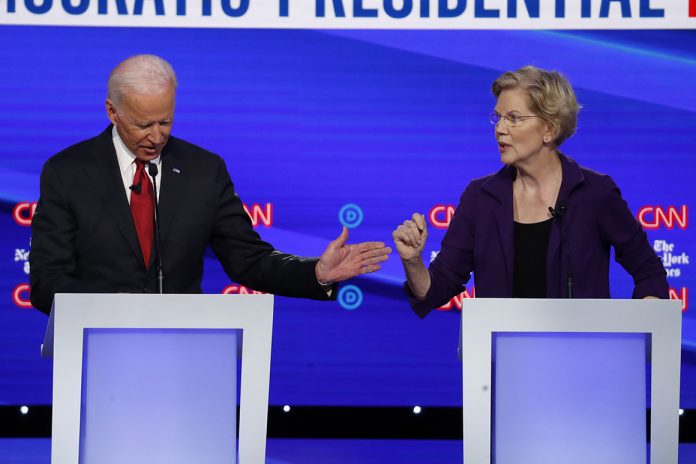 Elizabeth Warren,Joe Biden